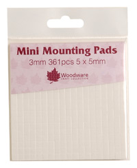 3mm MINI MOUNTING PADS - BLACK - Click Image to Close