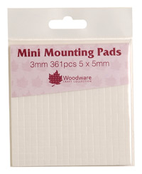 3mm MINI MOUNTING PADS - BLACK