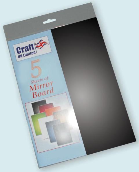 A4 Mirror Board 5 Sheets Black